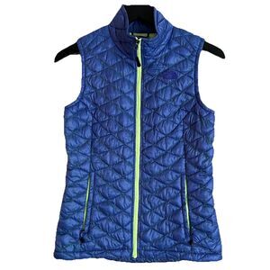 The North Face Women’s Thermoball Vest Size XS Blue / Neon Green